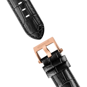 Ingersoll The California Automatic Rose Gold Black Leather Strap Watch