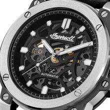 Load image into Gallery viewer, Ingersoll The Freestyle Automatic Black Leather Strap Watch