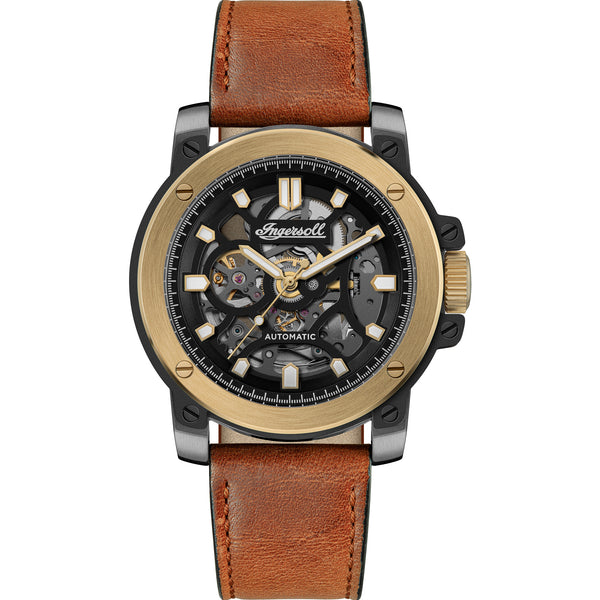Ingersoll The Freestyle Automatic Brown Leather Strap Watch