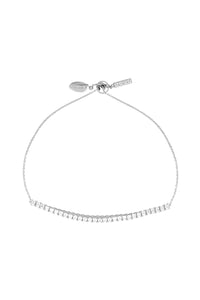 ICONIC BRIDAL VERA 2MM BRACELET SILVER ADJUSTABLE