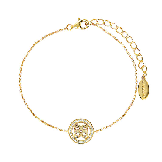 SIGNATURE MEDALION BRACELET GOLD