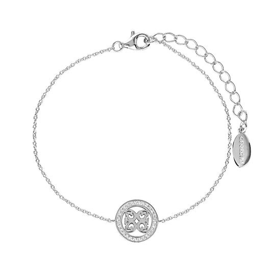SIGNATURE MEDALION BRACELET SILVER