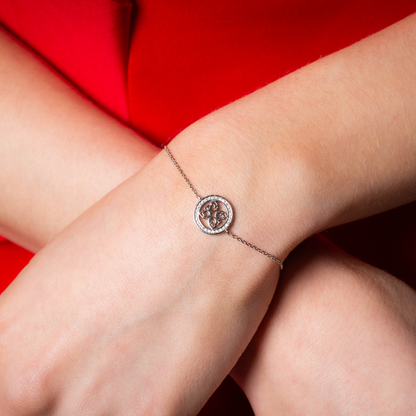 SIGNATURE MEDALION BRACELET SILVER
