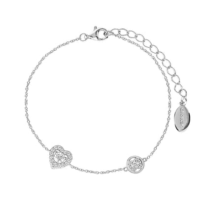 SIGNATURE SEALED WITH A KISS BRACELET SILVER