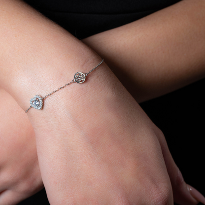 SIGNATURE SEALED WITH A KISS BRACELET SILVER