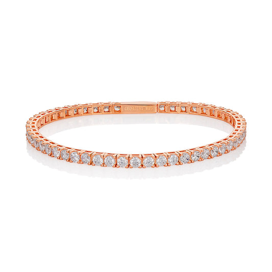 SELENA 3MM TENNIS BRACELET 18CM ROSE GOLD