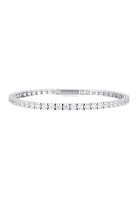 SELENA 3MM TENNIS BRACELET LARGE 19.5CM SILVER