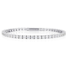 Load image into Gallery viewer, GEORGINI GOLD MOISSANITE TENNIS BRACELET IN 9CT WHITE GOLD