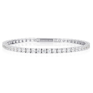 GEORGINI GOLD MOISSANITE TENNIS BRACELET IN 9CT WHITE GOLD