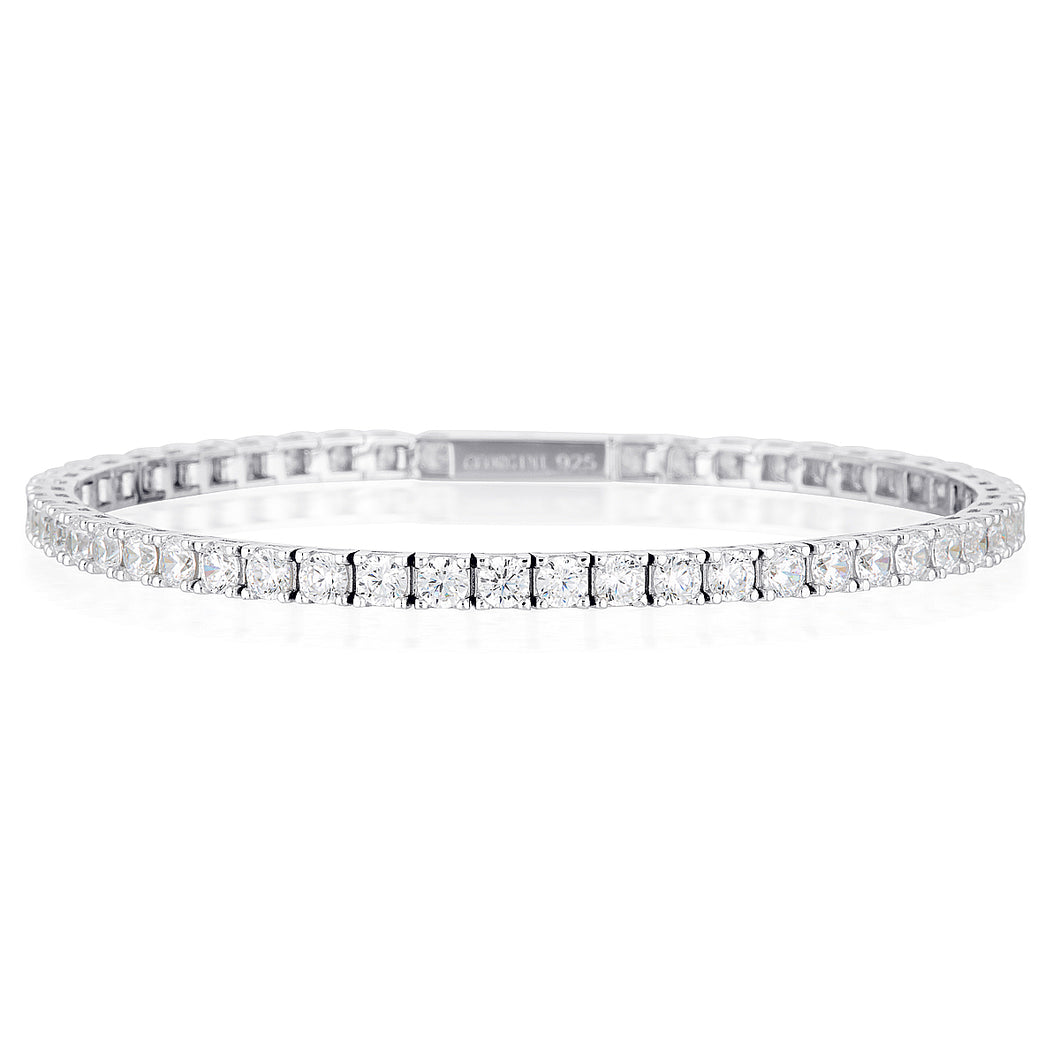 GEORGINI GOLD MOISSANITE TENNIS BRACELET IN 9CT WHITE GOLD