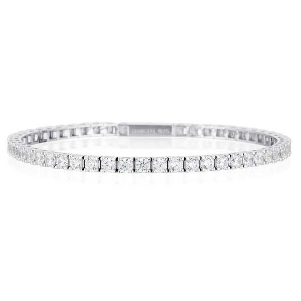 GEORGINI GOLD MOISSANITE TENNIS BRACELET IN 9CT WHITE GOLD