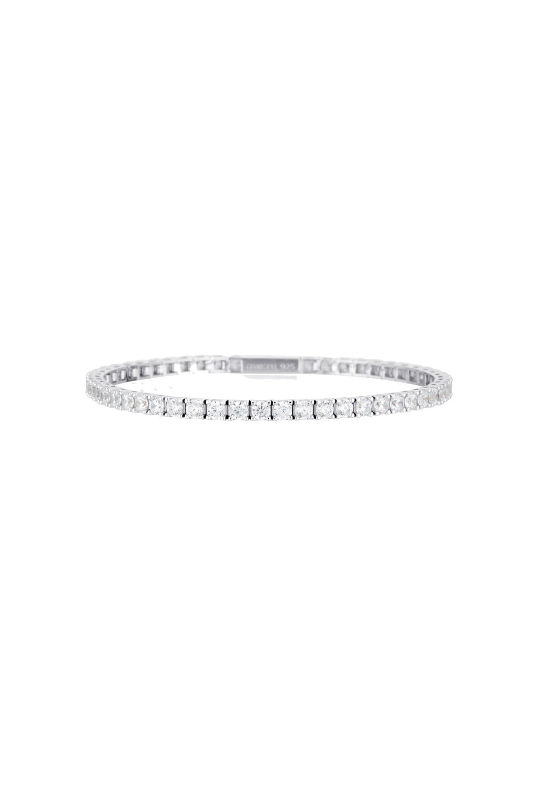 SELENA 3MM TENNIS BRACELET 17.5CM SILVER