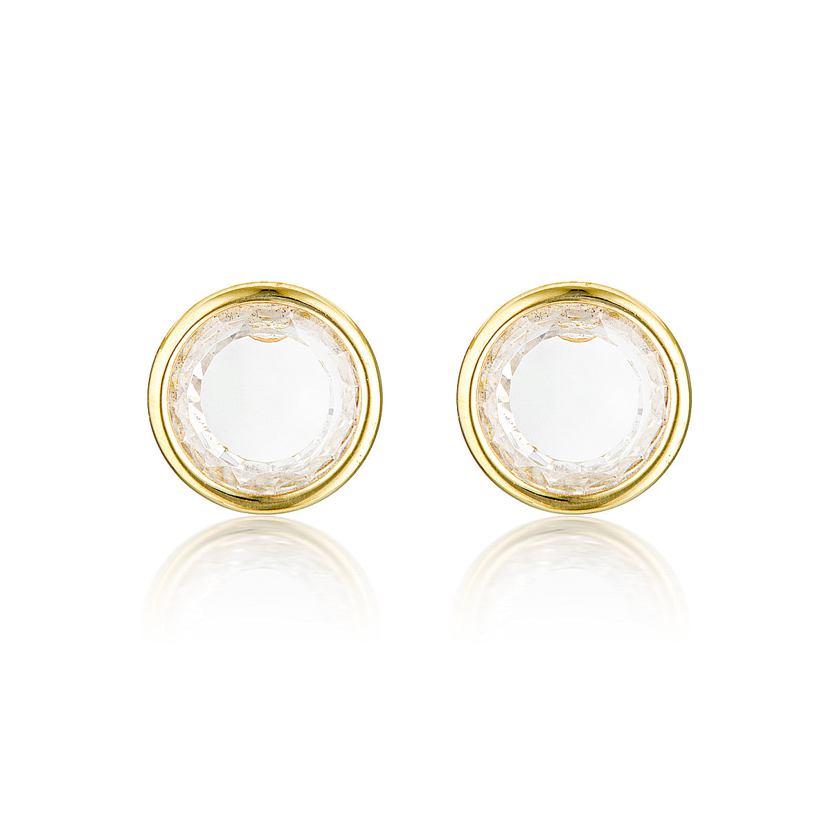 NOEL NIGHTS SLICED STONE EARRINGS GOLD