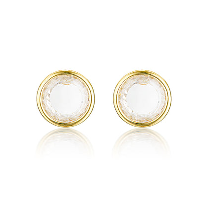 NOEL NIGHTS SLICED STONE EARRINGS GOLD