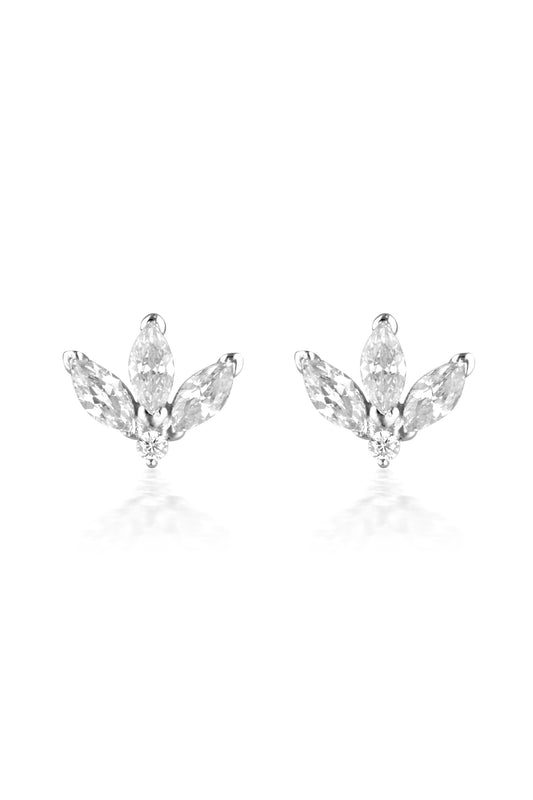 Georgini Noel Nights Misstletoe Earrings Silver