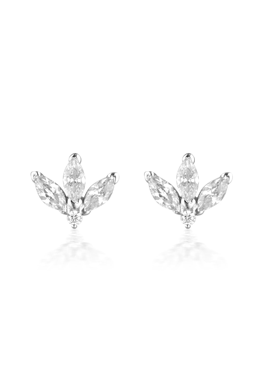 Georgini Noel Nights Misstletoe Earrings Silver