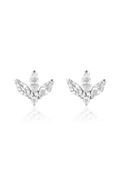 Georgini Noel Nights Misstletoe Earrings Silver