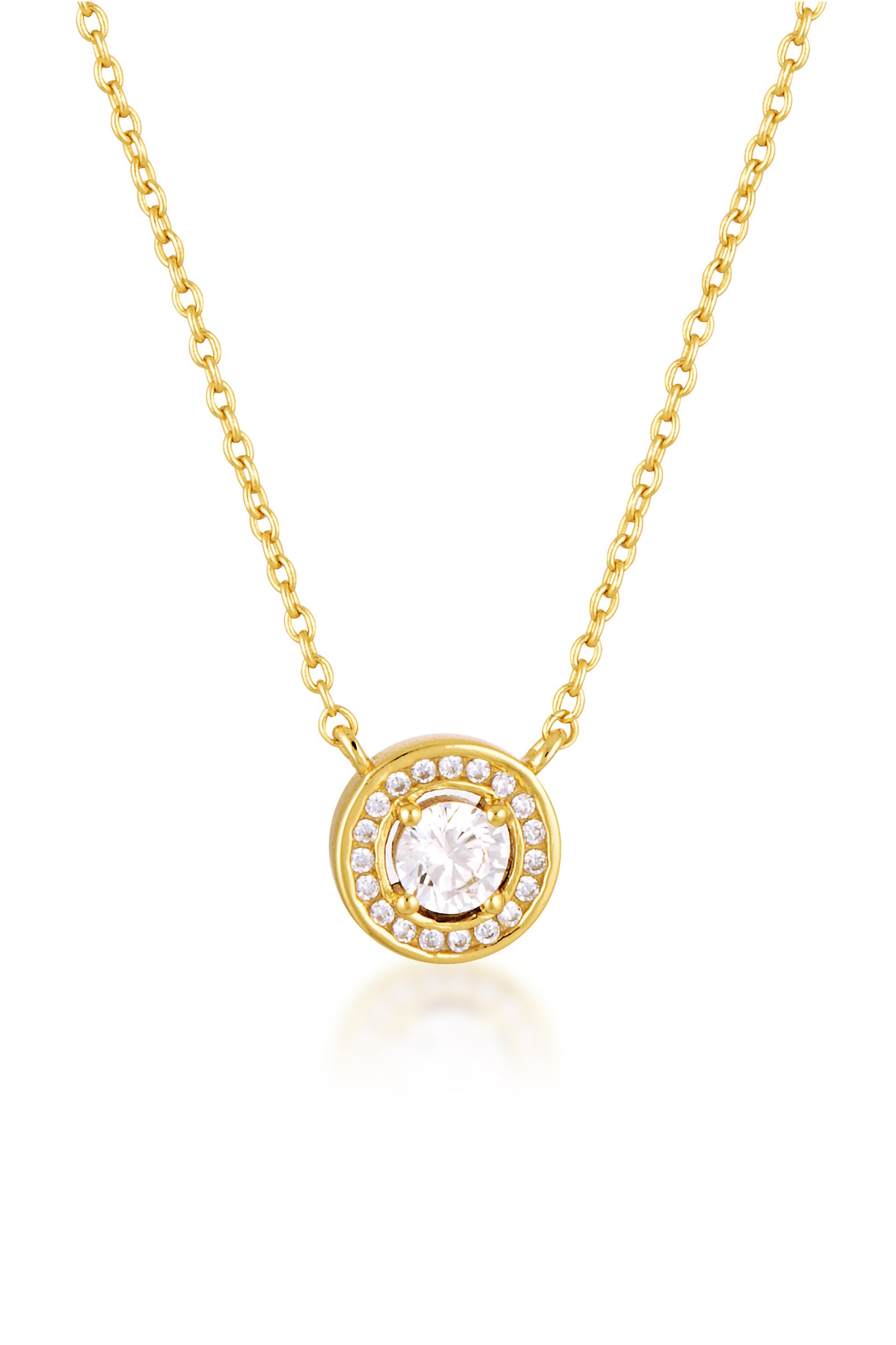 MILESTONE HALO PENDANT IN GOLD