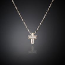 Load image into Gallery viewer, Chiara Ferragni Croci White Zirconia Small Cross Pendant Necklace