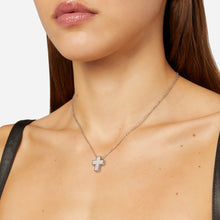 Load image into Gallery viewer, Chiara Ferragni Croci White Zirconia Small Cross Pendant Necklace