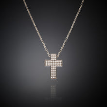 Load image into Gallery viewer, Chiara Ferragni Croci White Zirconia Cross Pendant Necklace