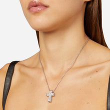 Load image into Gallery viewer, Chiara Ferragni Croci White Zirconia Cross Pendant Necklace