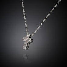 Load image into Gallery viewer, Chiara Ferragni Croci White Zirconia Cross Pendant Necklace