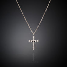 Load image into Gallery viewer, Chiara Ferragni Croci White Zirconia Bold Cross Pendant Necklace