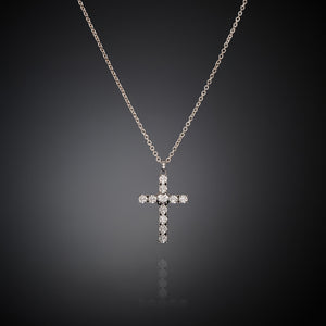 Chiara Ferragni Croci White Zirconia Bold Cross Pendant Necklace