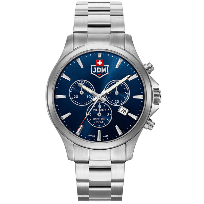 JDM Military Alpha Chrono Blue Watch