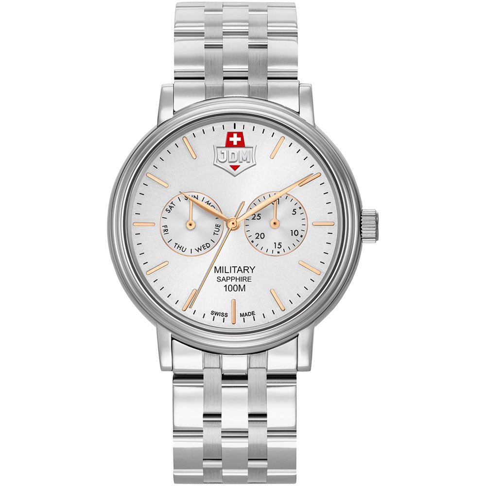 JDM Military Echo Silver Watch