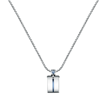 Maserati Silver Blue 60cm Pendant