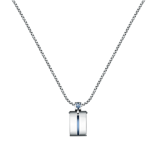 Maserati Silver Blue 60cm Pendant