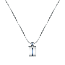 Load image into Gallery viewer, Maserati Silver Blue 60cm Pendant