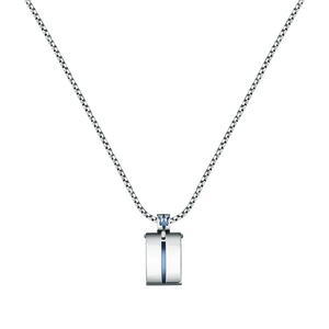 Maserati Silver Blue 60cm Pendant