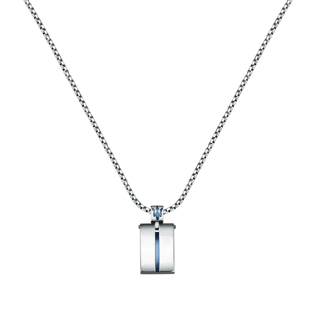 Maserati Silver Blue 60cm Pendant