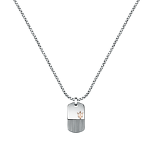 Load image into Gallery viewer, Maserati Silver and Rose Gold 60cm Pendant