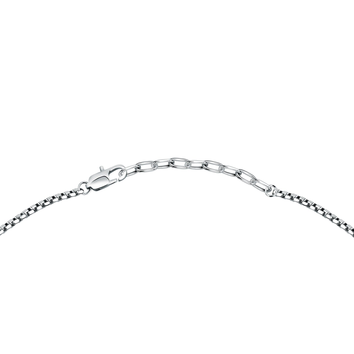 Maserati Silver and Rose Gold 60cm Pendant
