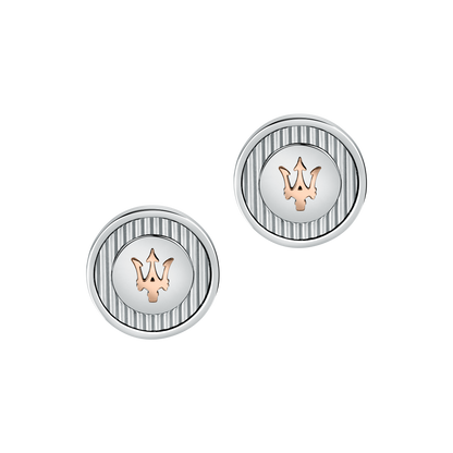 Maserati Silver and Rose Gold Cufflinks