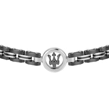 Load image into Gallery viewer, Maserati Ceramic Black with Silver Logo Jewels Bracelet
