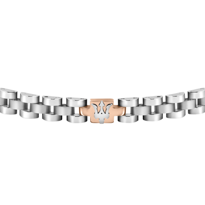 Maserati Silver and Rose Gold Jewels Bracelet