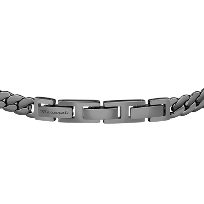 Maserati Gunmetal and Rose Gold Tag 22cm Bracelet