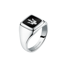 Load image into Gallery viewer, Maserati Black Enamel Ring