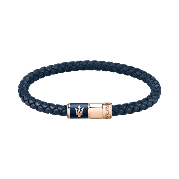 Maserati Blue Recycled Leather 217mm Bracelet