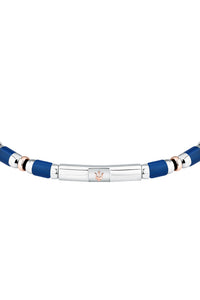 Maserati Men's Iconic Agate Blue Bracelet