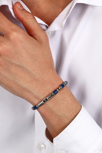 Maserati Men's Iconic Agate Blue Bracelet