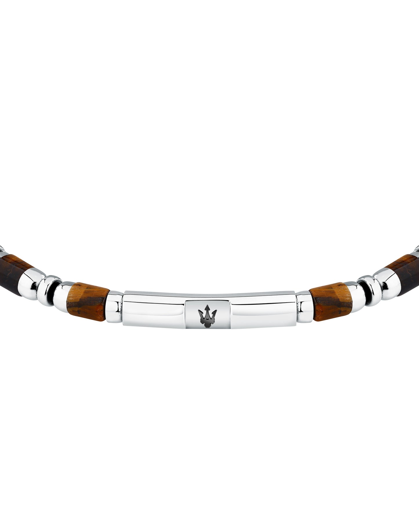 Maserati Men's Iconic Agate Tiger Eye Bracelet