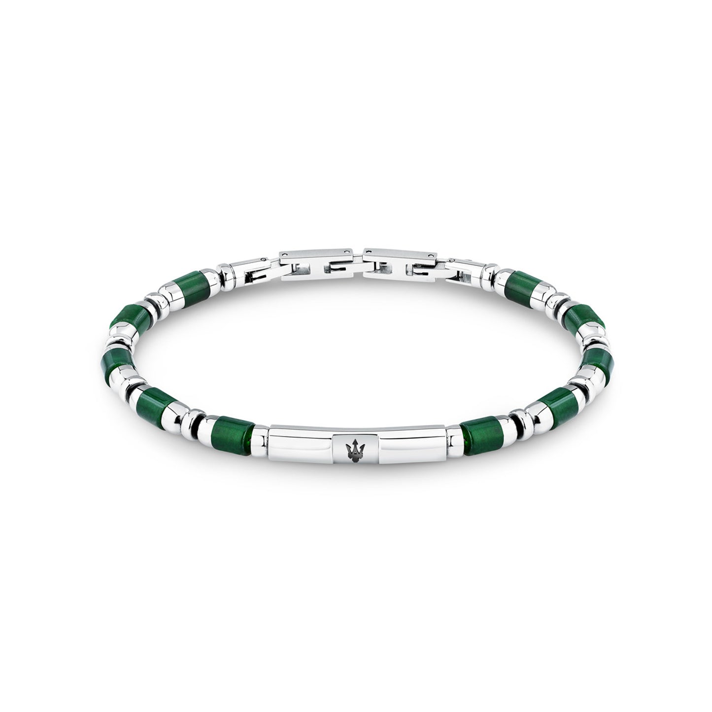 Maserati Men's Iconic Agate Green Bracelet