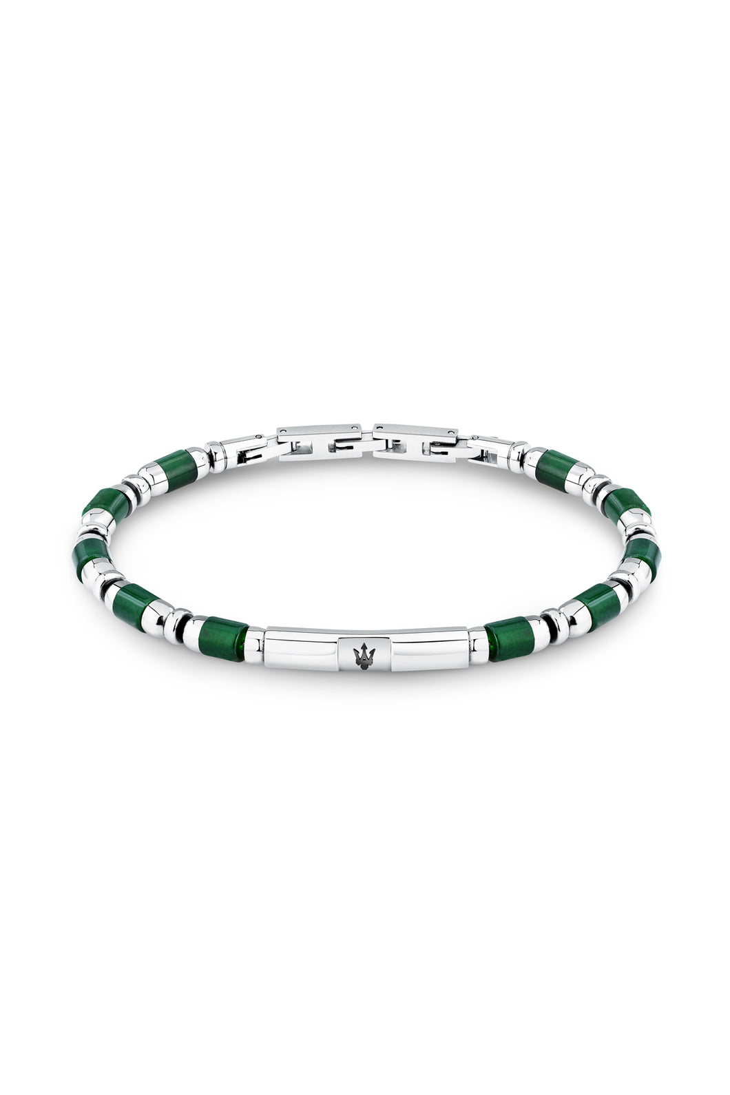 Maserati Men's Iconic Agate Green Bracelet