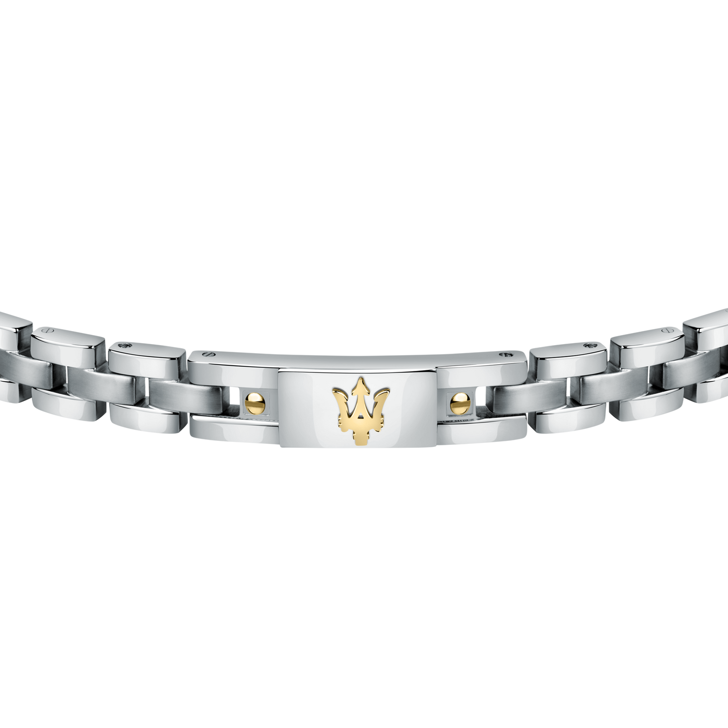 Maserati Stainless Steel Trident 22cm Bracelet
